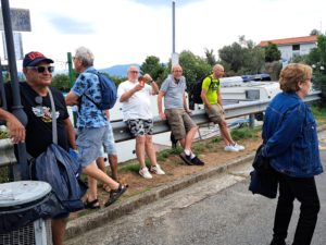 Attente du bus pour Porto Venere